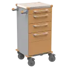 TINY 159 N vozík zdravotnický plast ABS - hnědobéžová