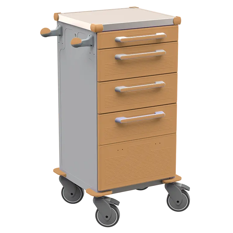 TINY 159 N vozík zdravotnický plast ABS - hnědobéžová