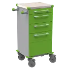 TINY 159 N vozík zdravotnický plast ABS - zelená