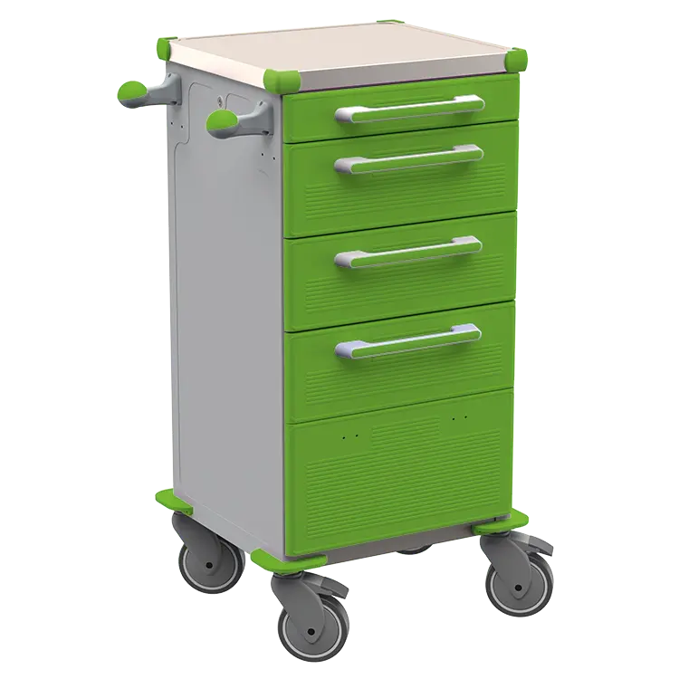 TINY 159 N vozík zdravotnický plast ABS - zelená