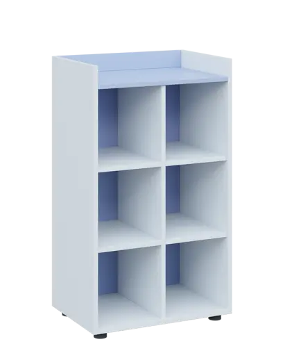 QN 3 - 6N skříň, nika, 1030x600x400, bílá/blankyt