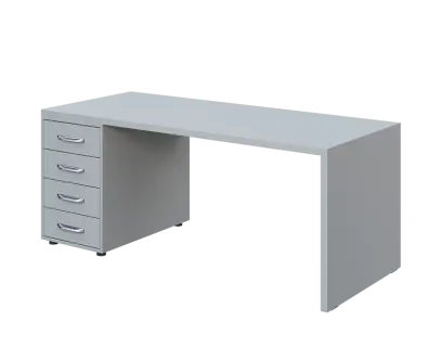 QPL 8 - 18Z4 stůl pracovní, levý lamino - šedá