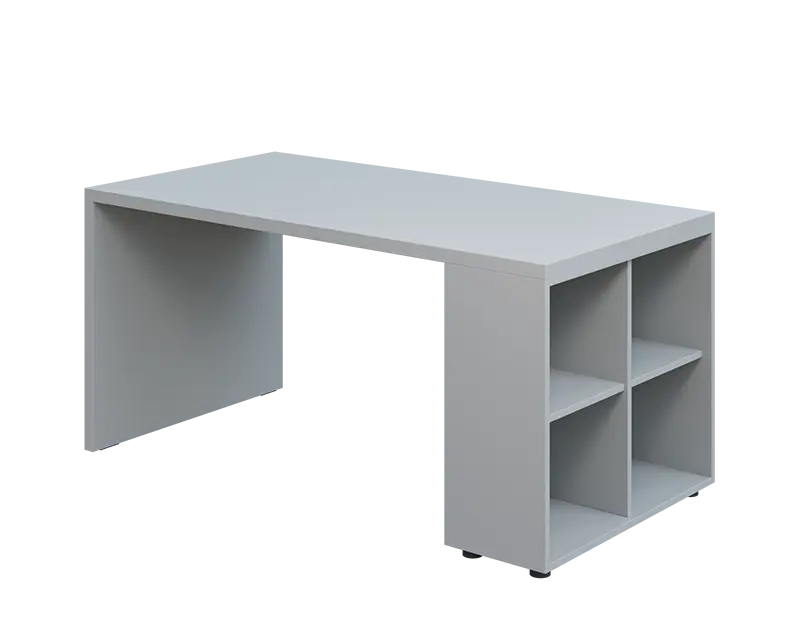 QPL 8 - 16N4 stůl pracovní, pravý lamino - šedá