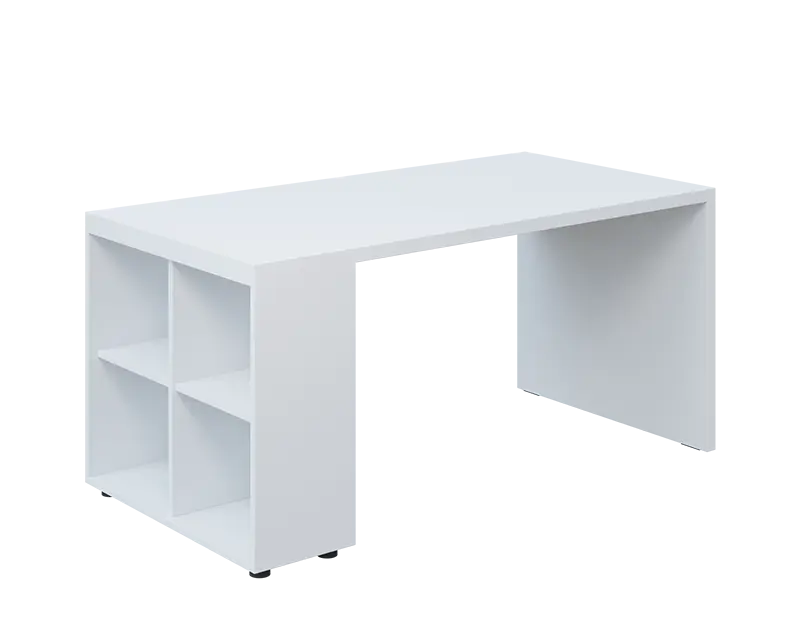 QPL 8 - 16N4 stůl pracovní, levý lamino - bílá