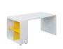 QPL 8 - 16N4 stůl pracovní, levý lamino - bílá/žlutá odio