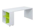 QPL 8 - 18N4 stůl pracovní, levý lamino - bílá/jarní zeleň