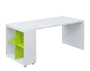 QPL 8 - 18N4 stůl pracovní, levý lamino - bílá/jarní zeleň