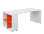 QPL 8 - 18N4 stůl pracovní, levý lamino - bílá/pomeranč