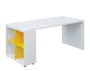 QPL 8 - 18N4 stůl pracovní, levý lamino - bílá/žlutá odio