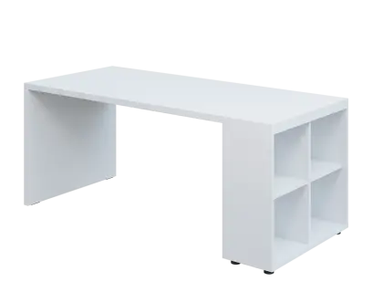 QPL 8 - 18N4 stůl pracovní, pravý lamino - bílá