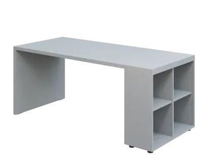 QPL 8 - 18N4 stůl pracovní, pravý lamino - šedá