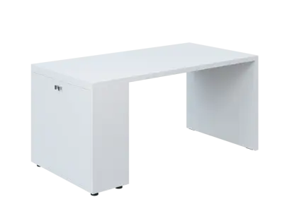 QPL 8 - 16D2 stůl pracovní, levý lamino - bílá