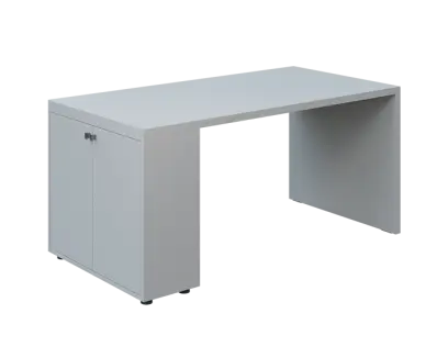 QPL 8 - 16D2 stůl pracovní, levý lamino - šedá