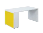 QPL 8 - 16D2 stůl pracovní, levý lamino - bílá/žlutá odio