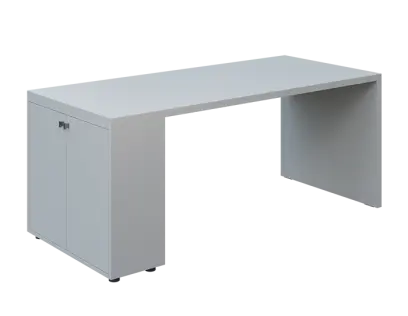 QPL 8 - 18D2 stůl pracovní, levý lamino - šedá