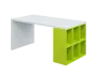 QPL 8 - 16T6 stůl pracovní, pravý lamino - bílá/jarní zeleň