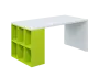 QPL 8 - 16T6 stůl pracovní, levý lamino - bílá/jarní zeleň