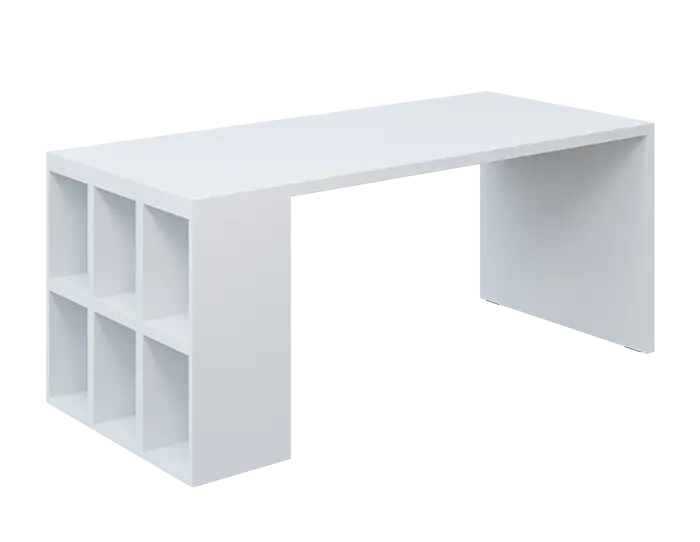 QPL 8 - 18T6 stůl pracovní, levý lamino - bílá