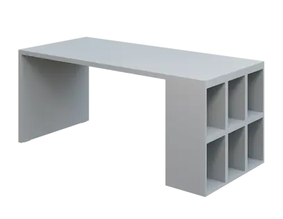 QPL 8 - 18T6 stůl pracovní, pravý lamino - šedá