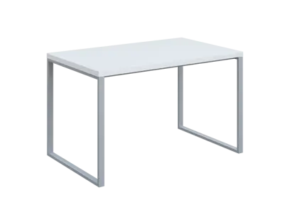 QPKO 8 - 12 stůl pracovní, podnož stříbrná, lamino - bílá