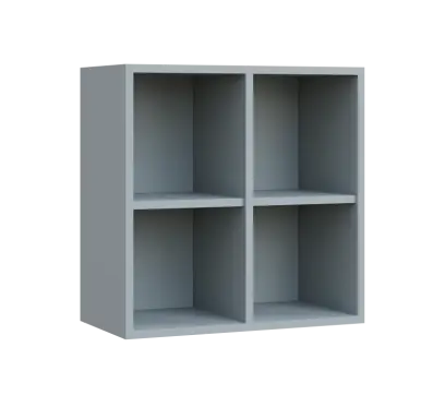 QH - 64N horní skříňka, nika, 600x636x300, šedá