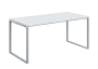 QPKO 8 - 16 stůl pracovní, podnož stříbrná, lamino - bílá