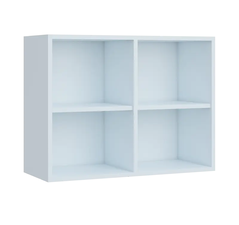 QH - 84N horní skříňka, nika, 600x836x300, bílá