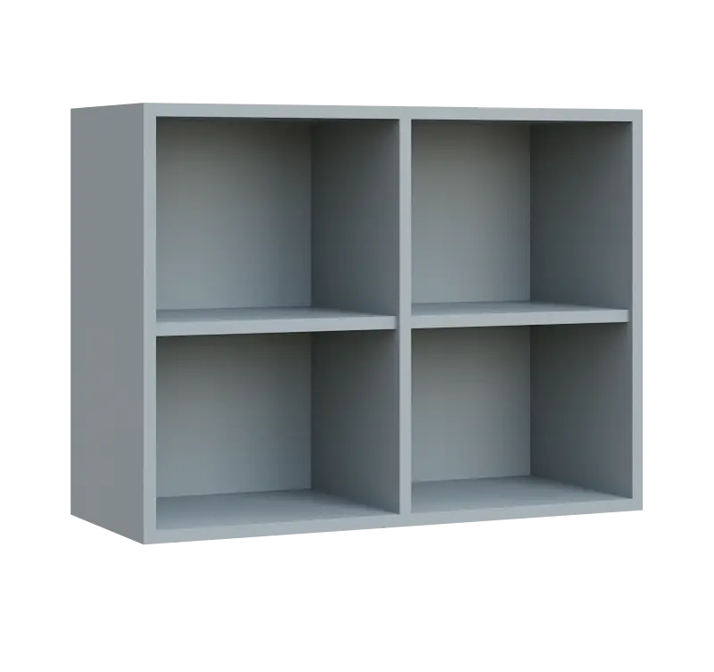 QH - 84N horní skříňka, nika, 600x836x300, šedá