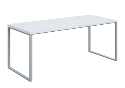 QPKO 8 - 18 stůl pracovní, podnož stříbrná, lamino - bílá