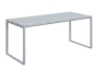 QPKO 8 - 18 stůl pracovní, podnož stříbrná, lamino - šedá