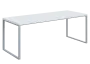 QPKO 8 - 20 stůl pracovní, podnož stříbrná, lamino - bílá
