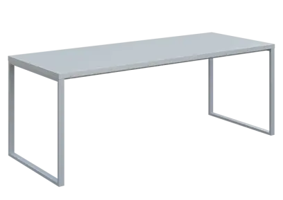 QPKO 8 - 20 stůl pracovní, podnož stříbrná, lamino - šedá