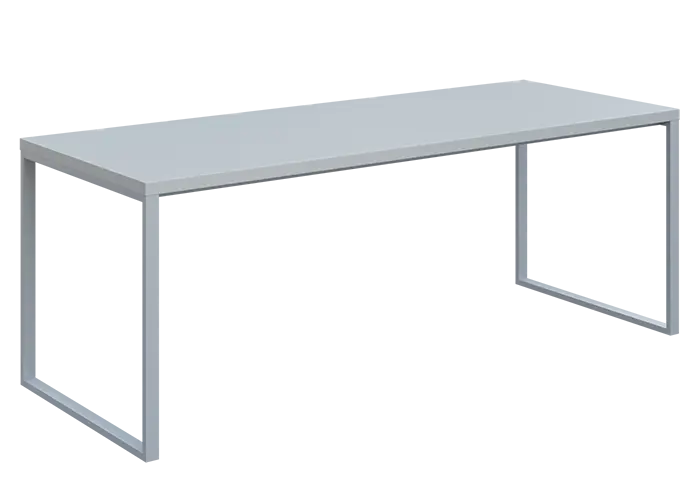QPKO 8 - 20 stůl pracovní, podnož stříbrná, lamino - šedá