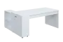 QRL 8 - 183 stůl pracovní, pravý lamino - bílá