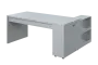 QRL 8 - 183 stůl pracovní, levý lamino - šedá