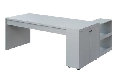 QRL 8 - 203 stůl pracovní, levý lamino - šedá