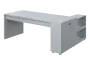 QRL 8 - 203 stůl pracovní, levý lamino - šedá