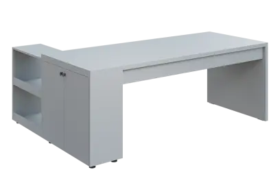 QRL 8 - 203 stůl pracovní, pravý lamino - šedá