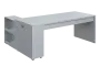 QRL 8 - 203 stůl pracovní, pravý lamino - šedá