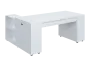 QRLT 8 - 183 stůl pracovní, pravý lamino - bílá
