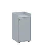 QN 2 - 4D skříň 1-dvéřová, nízká, pravá lamino - šedá