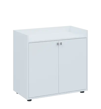 QN 2 - 8D skříň 2-dvéřová, nízká lamino - bílá