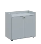 QN 2 - 8D skříň 2-dvéřová, nízká lamino - šedá