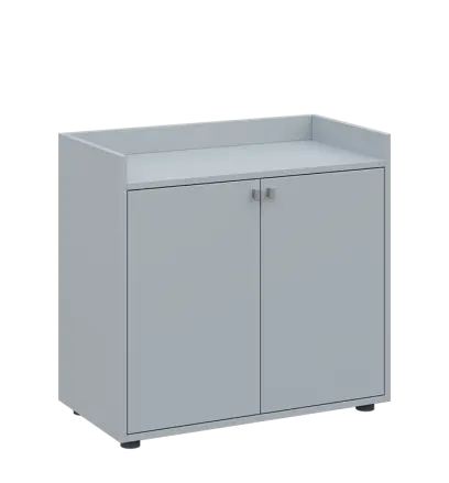 QN 2 - 8D skříň 2-dvéřová, nízká lamino - šedá