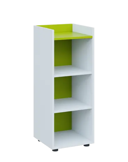 QN 3 - 4N skříň, nika, 1030x400x400, bílá/jarní zeleň