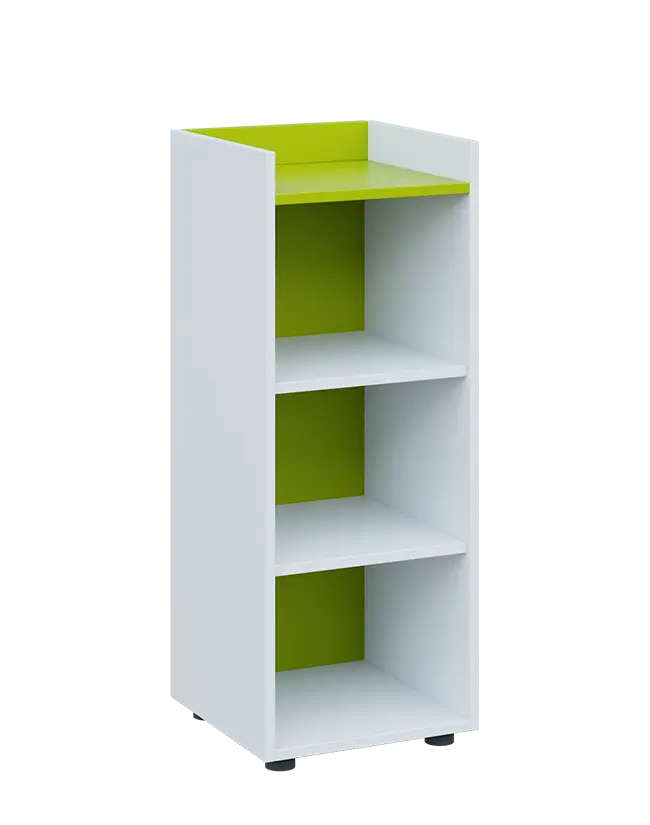 QN 3 - 4N skříň, nika, 1030x400x400, bílá/jarní zeleň