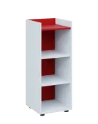 QN 3 - 4N skříň, nika, 1030x400x400, bílá/červená flamengo