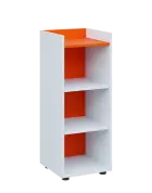 QN 3 - 4N skříň, nika, 1030x400x400, bílá/pomeranč
