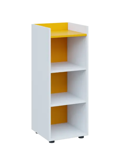 QN 3 - 4N skříň, nika, 1030x400x400, bílá/žlutá odio