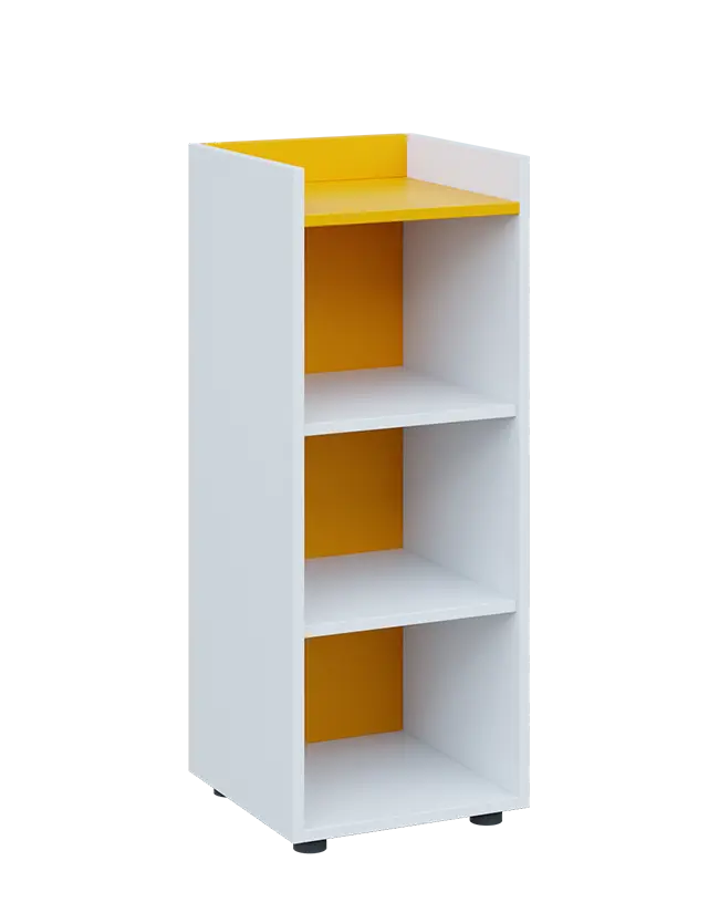 QN 3 - 4N skříň, nika, 1030x400x400, bílá/žlutá odio